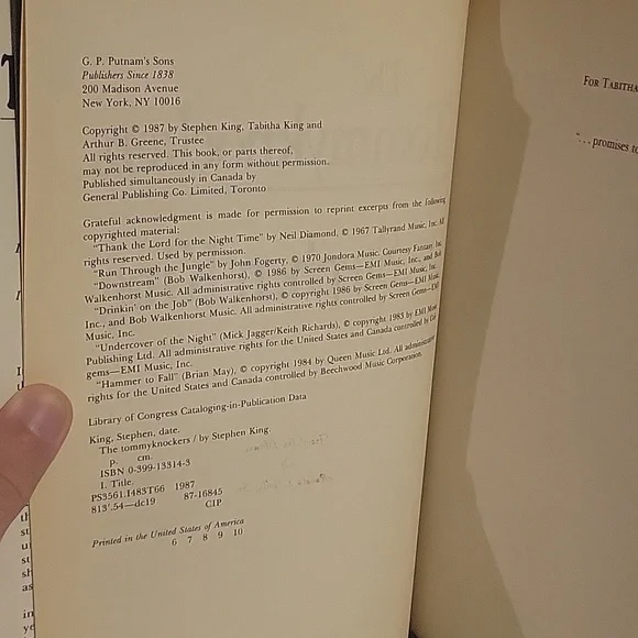 Stephen King The Tommyknockers 1987 hardback - Picture 5 of 5